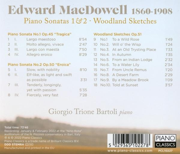 CD-Cover mit Text über Klaviersonaten und Skizzen.
