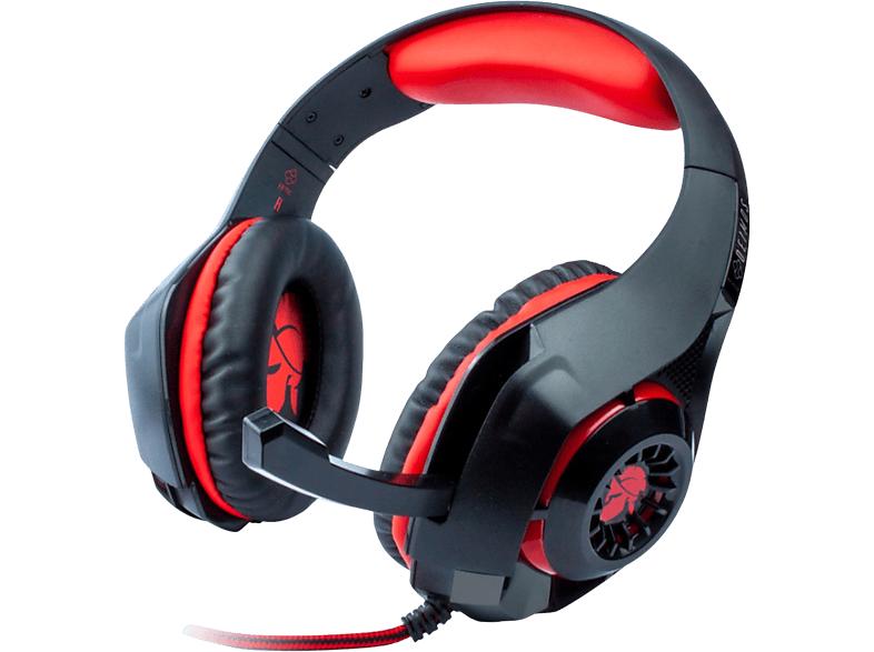 Auriculares gaming FR TEC DEIMOS 40 mm Micr fono Salida USB 3.5 mm Negro y rojo