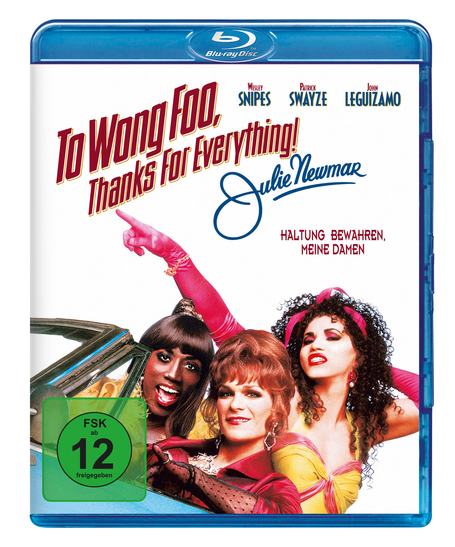 Filmcover. Drei Dragqueens sind auf dem Cover. Der Titel lautet 'To Wong Foo, Thanks for Everything!'