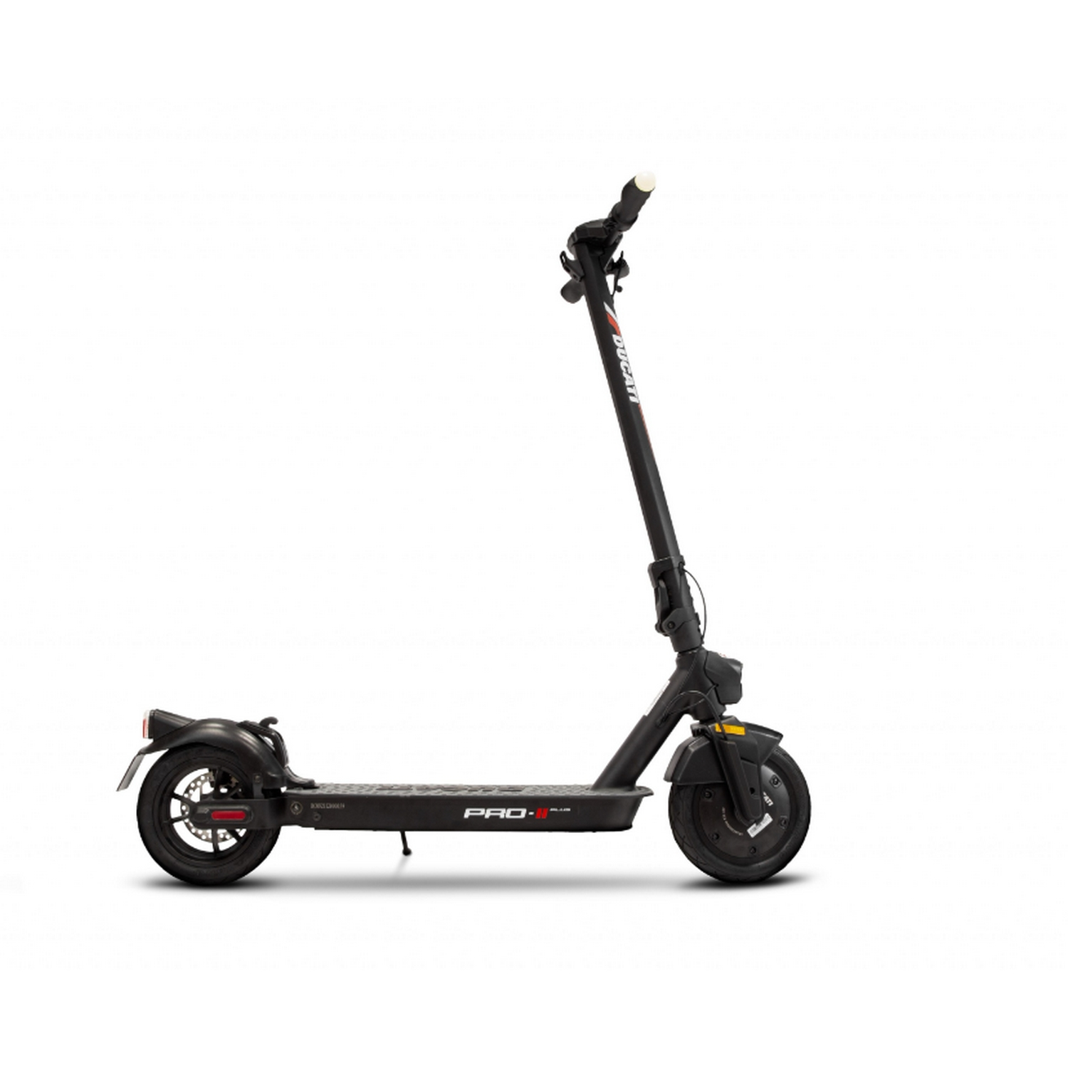 Patinete eléctrico - Ducati PRO-II Plus DU-MO-210010, Hasta 100 kg, Incluye intermitentes en los laterales, 25 km autonomía, Pantalla LCD, Negro