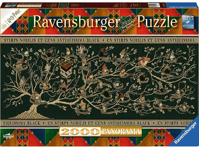 RAVENSBURGER Familienstammbaum Harry Potter Panorama Puzzle Mehrfarbig