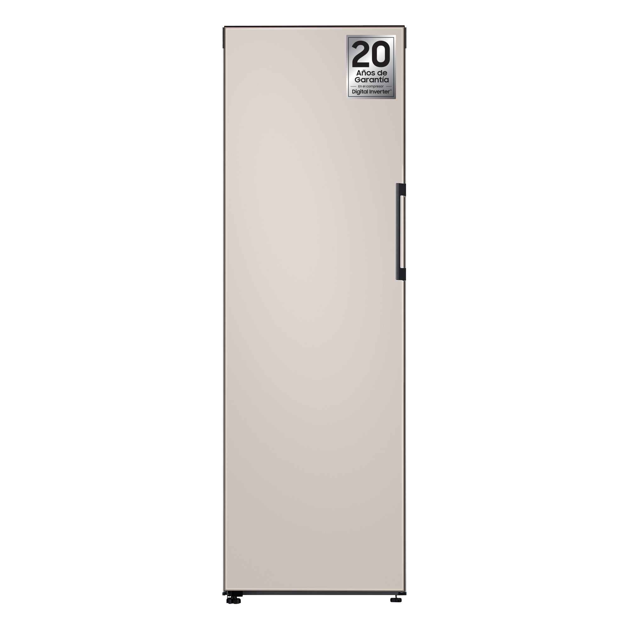 Congelador vertical - Samsung Bespoke RZ32A748539/ES, 323 l, 4 cajones, 185 cm, Beige