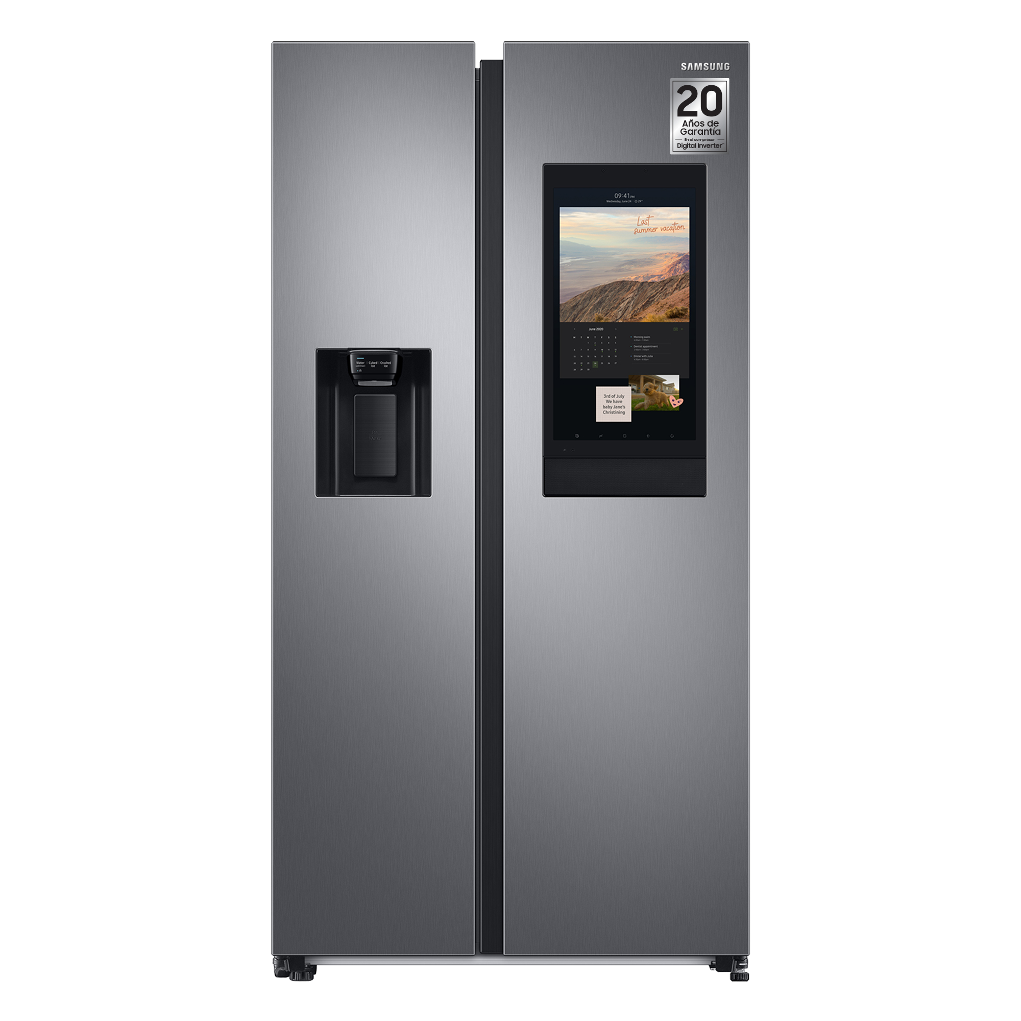 Frigorífico americano - Samsung Family Hub RS6HA8880S9, 614l, 178cm, No Frost, Wi-Fi, Inox