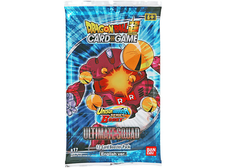 BANDAI Dragon Ball Super Card Game - Unison Warrior Series Set 8 B17 Booster (Einzelartikel) Gesellschaftsspiel