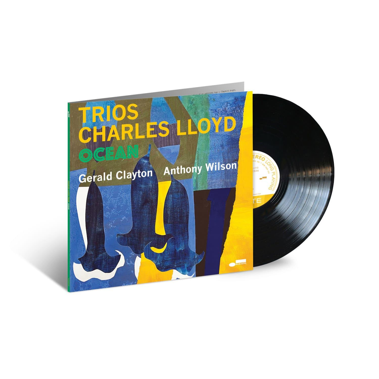 Ein Vinyl-Schallplattenalbum mit farbenfrohem Cover und schwarzer Schallplatte.