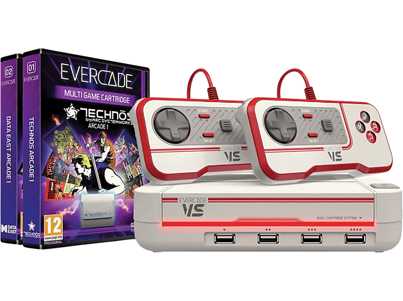 Consola retro | Koch Media Evercade VS Premium Pack +2 Vol White