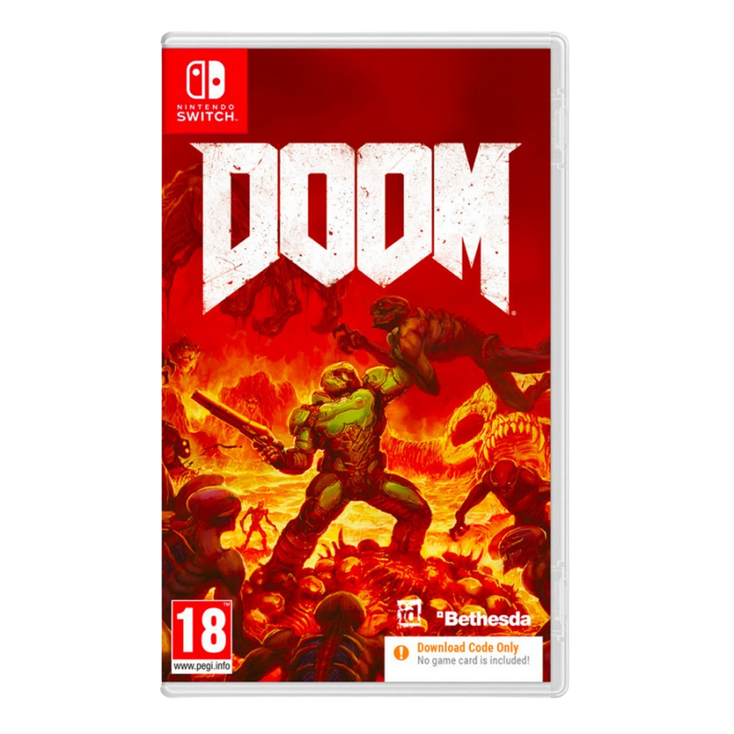 Nintendo Switch Doom 2016 descarga formato in a box