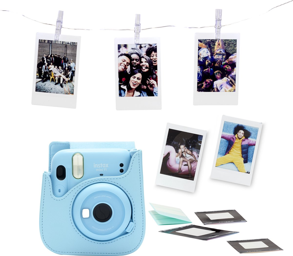FUJI instax mini 11 Sky Blue Bundle (B13094-B)