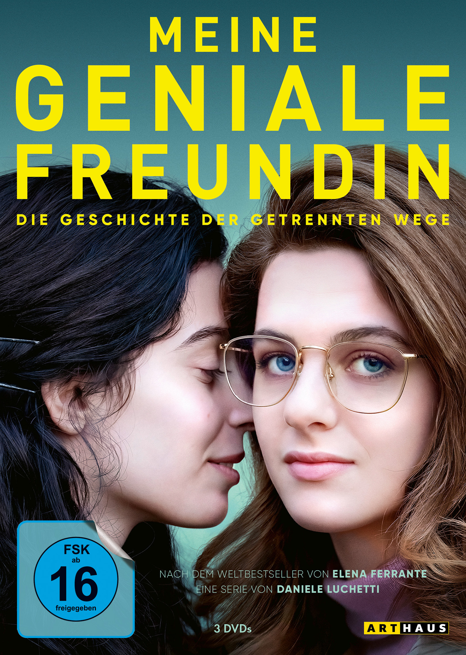 Ein Filmcover. Zwei Frauen stehen sich gegenüber, der Titel ist gelb und das Serienlogo ist sichtbar.