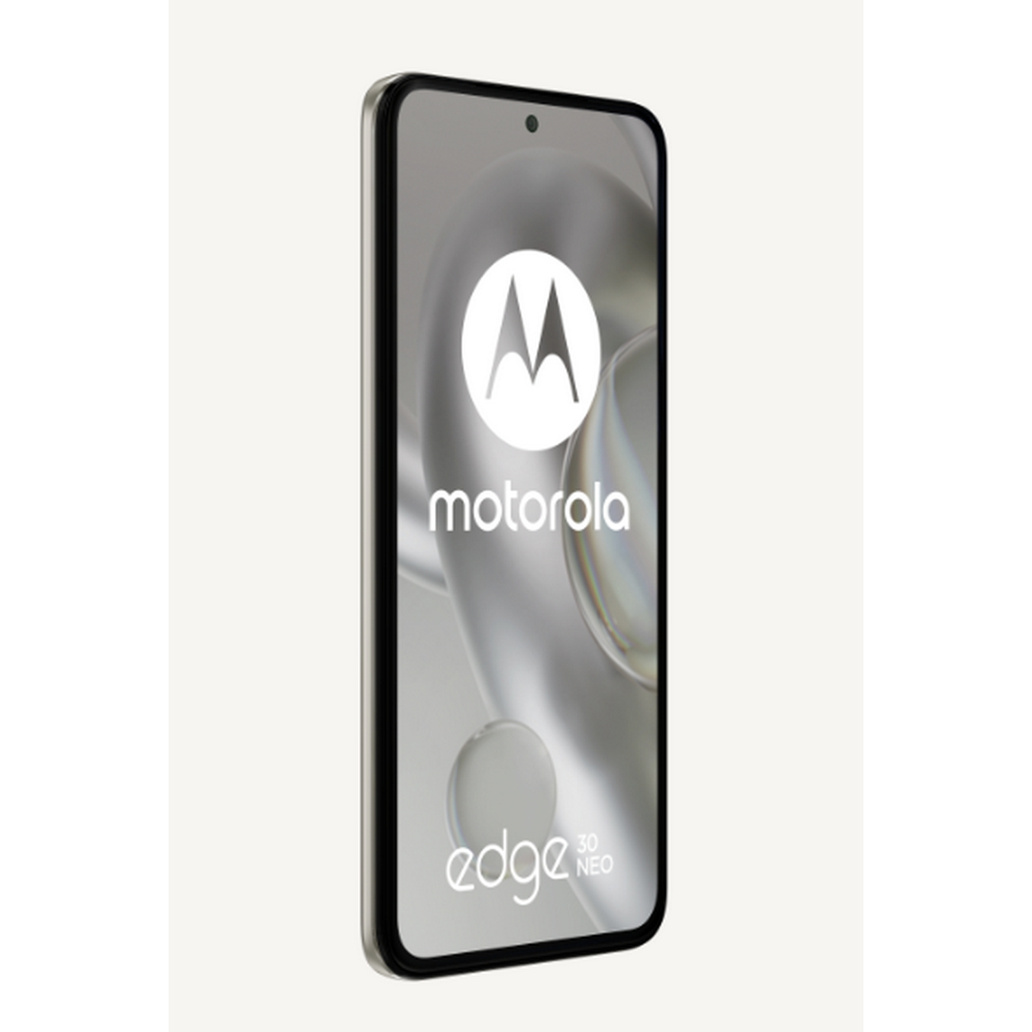 Smartphone. El teléfono tiene el logo de Motorola y el texto 'edge 30 neo' en la pantalla.