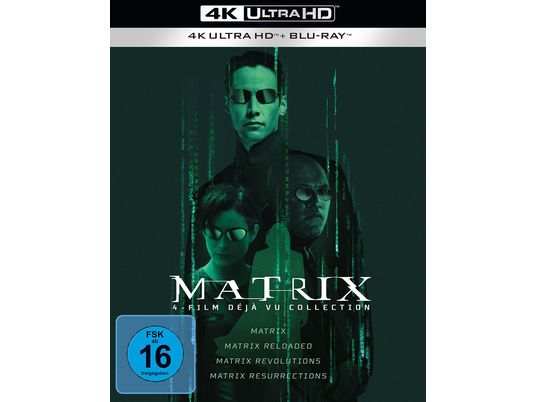 Matrix 4-Film Déjà vu Collection 4K Ultra HD Blu-ray + Blu-ray