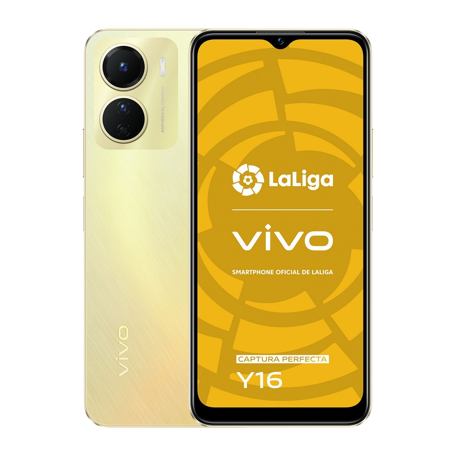 Vivo Y16 Drizzling gold 128gb 4gb 6.51 hd helio p35 doble 13mp 5000mah dual sim android de ram 4 128