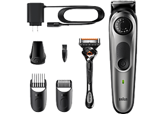 BRAUN BT5360 Szakállvágó precíziós gombbal, 3 tartozékkal és egy Gillette Fusion5 ProGlide borotvával