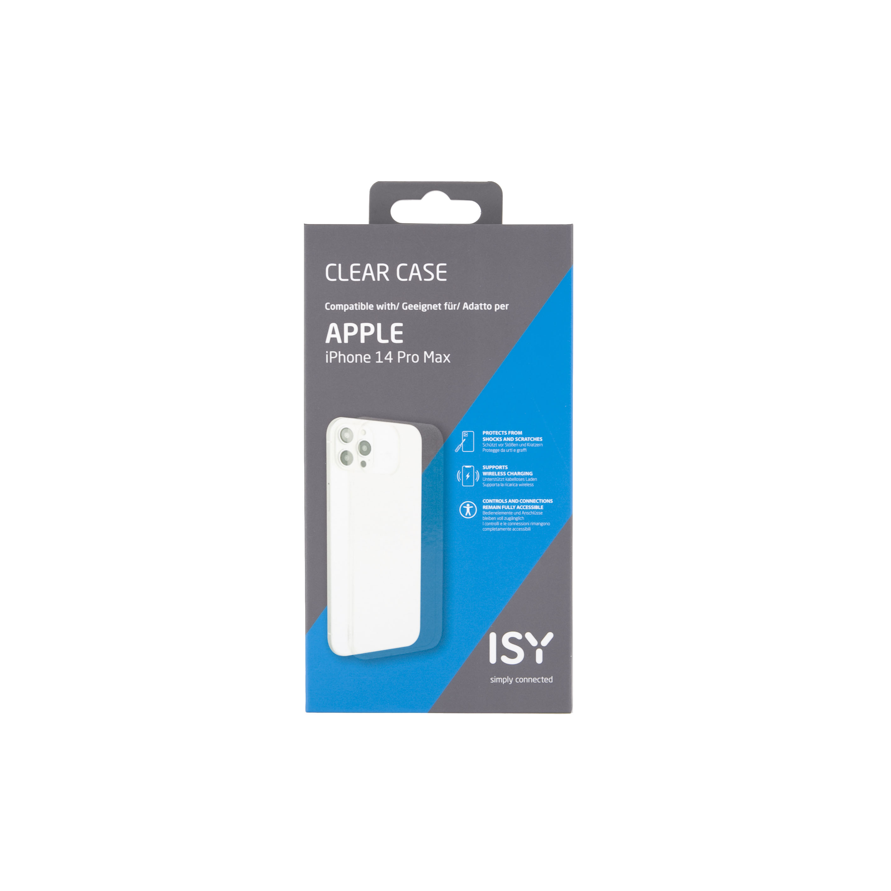 ISY ISC-1028, Backcover, Apple, Transparent 14 , Max Pro iPhone