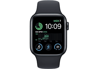 Apple Watch SE GPS 40mm Cassa in alluminio color mezzanotte con Cinturino Sport Mezzanotte - Regular (2ª Generazione)