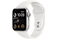 APPLE Watch SE GPS 40mm Cassa in alluminio color argento con Cinturino Sport Bianco - Regular (2ª Generazione)