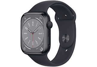 APPLE Watch Series 8 GPS 45mm Cassa in alluminio color mezzanotte con Cinturino Sport Mezzanotte - Regular