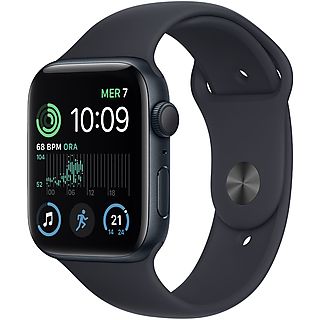 APPLE Watch SE GPS 44mm Cassa in alluminio color mezzanotte con Cinturino Sport Mezzanotte - Regular (2ª Generazione)