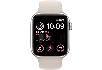 Apple Watch SE GPS + Cellular 44mm Cassa in alluminio color galassia con Cinturino Sport Galassia - Regular (2ª Generazione)