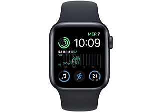 Apple Watch SE GPS + Cellular 40mm Cassa in alluminio color mezzanotte con Cinturino Sport Mezzanotte - Regular (2ª Generazione)
