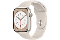 APPLE Watch Series 8 GPS 45mm Cassa in alluminio color galassia con Cinturino Sport Galassia - Regular