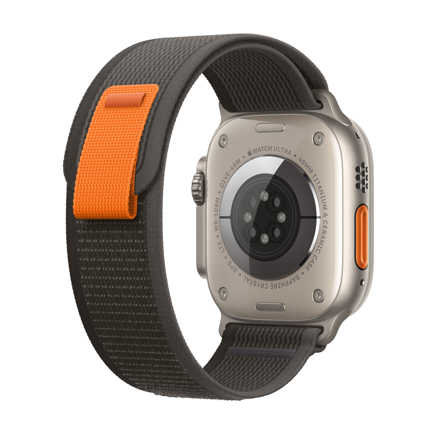 APPLE Watch Ultra 49 mm Black Medium/Large Trail Loop