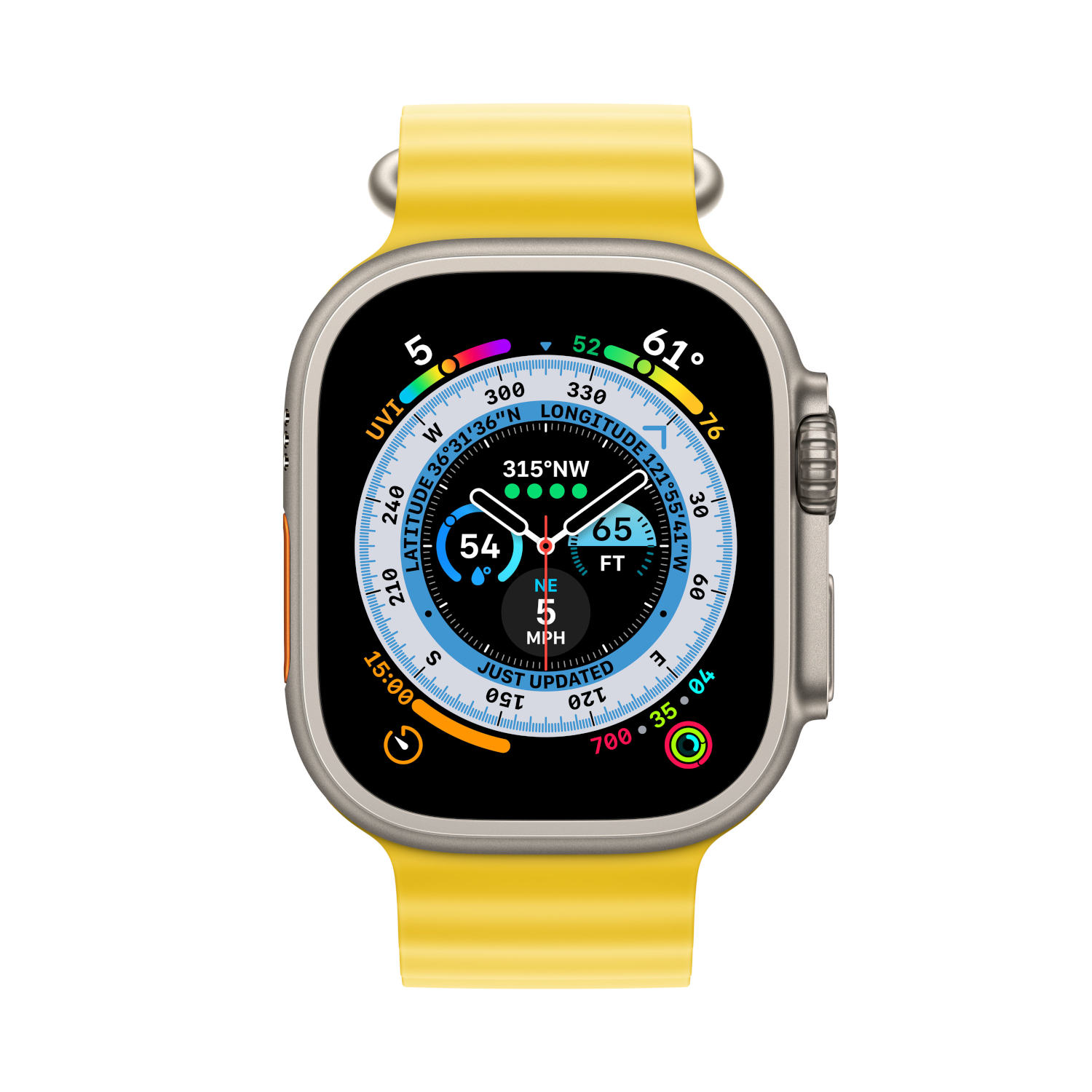 APPLE Watch Ultra 49 mm Yellow/Ocean Band