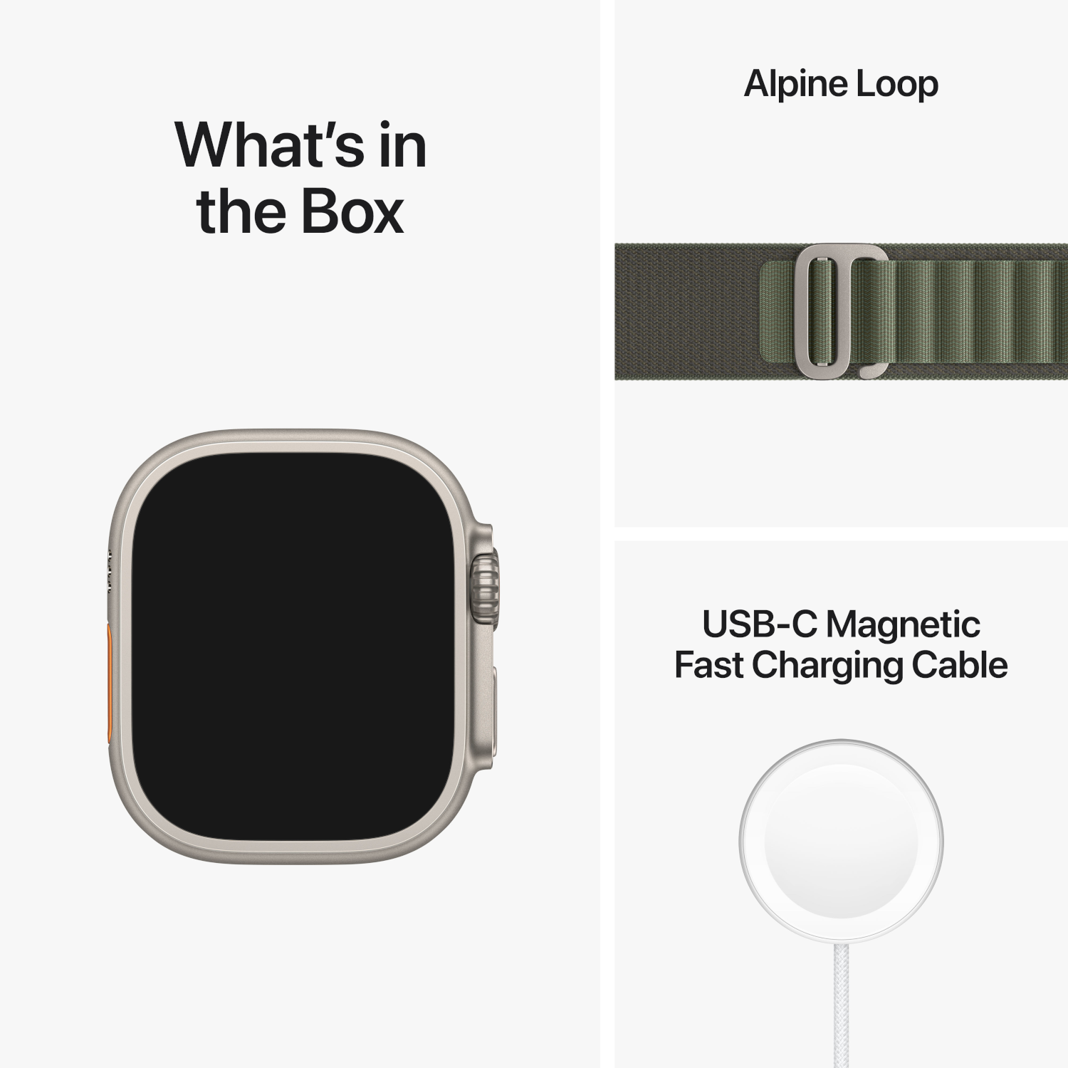 APPLE Watch Ultra 49 mm Green Large/Alpine Loop