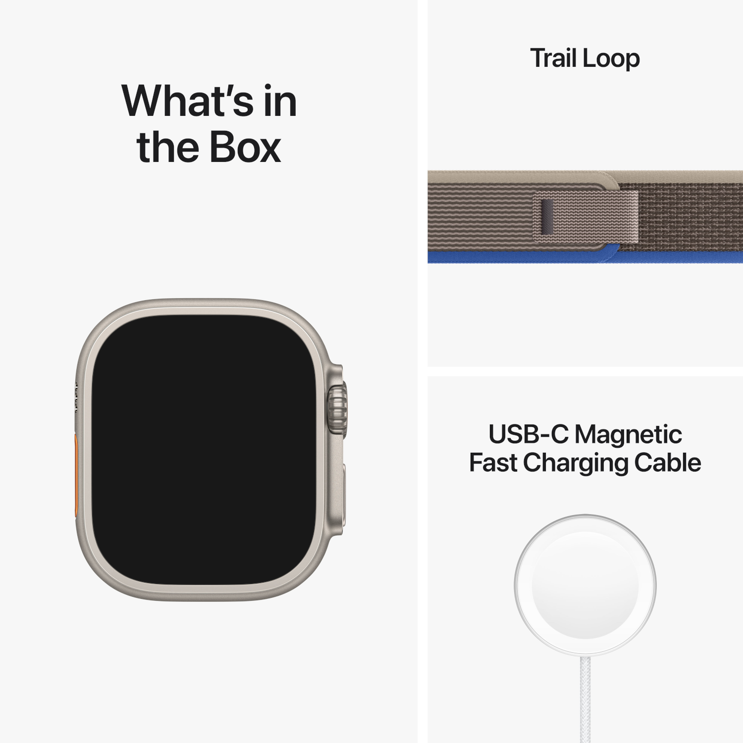 APPLE Watch Ultra 49 mm Blue Medium/Large Trail Loop