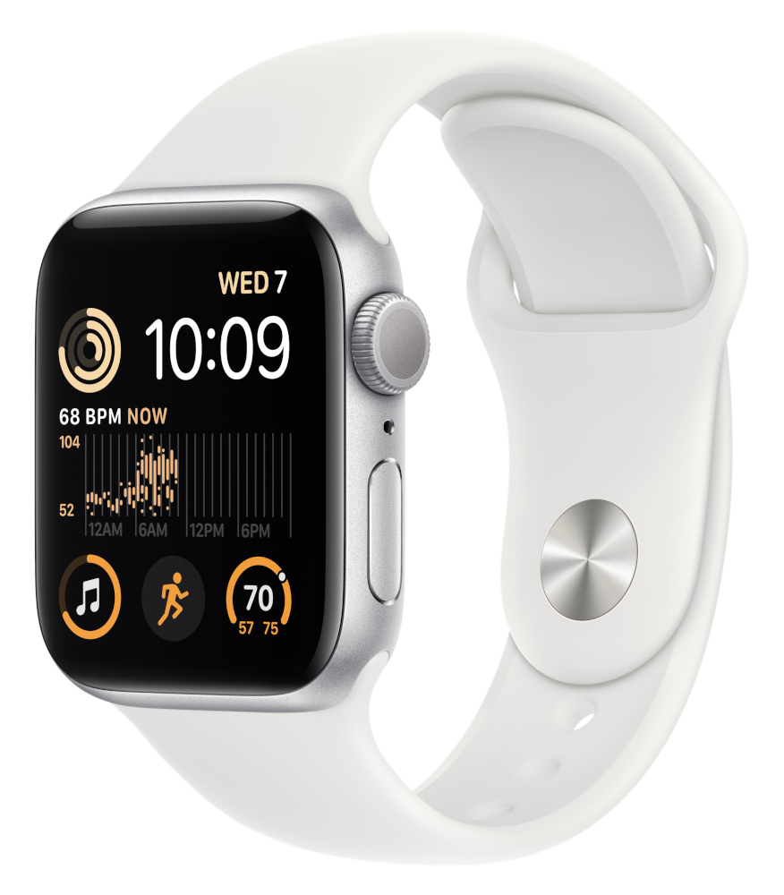 APPLE Watch SE (2nd generation) GPS 40 mm Aluminium Silver (MNJV3NF/A)