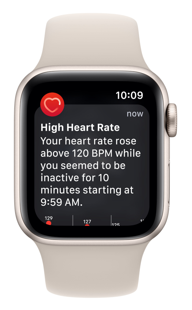 APPLE Watch SE (2nd generation) GPS 44 mm Aluminium Starlight (MNJX3NF/A)