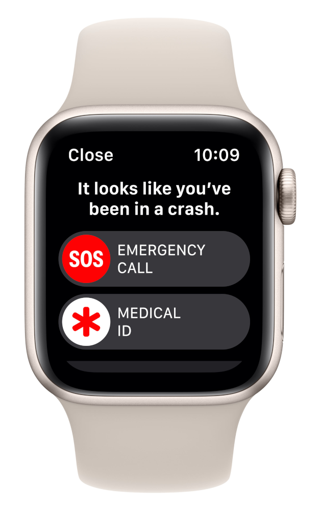 APPLE Watch SE (2nd generation) GPS 44 mm Aluminium Starlight (MNJX3NF/A)