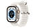 APPLE Watch Ultra GPS + Cellular 49 mm Boîtier en titane, Bracelet Océan Blanc (MNHF3NF/A)