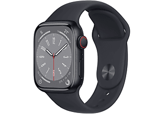 APPLE Watch Series 8 GPS + Cellular 41mm Cassa in alluminio color mezzanotte con Cinturino Sport Mezzanotte - Regular