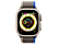 APPLE Watch Ultra GPS + Cellular 49 mm Boîtier en titane, Bracelet Trail Bleu/Gris M/L (MQFV3NF/A)