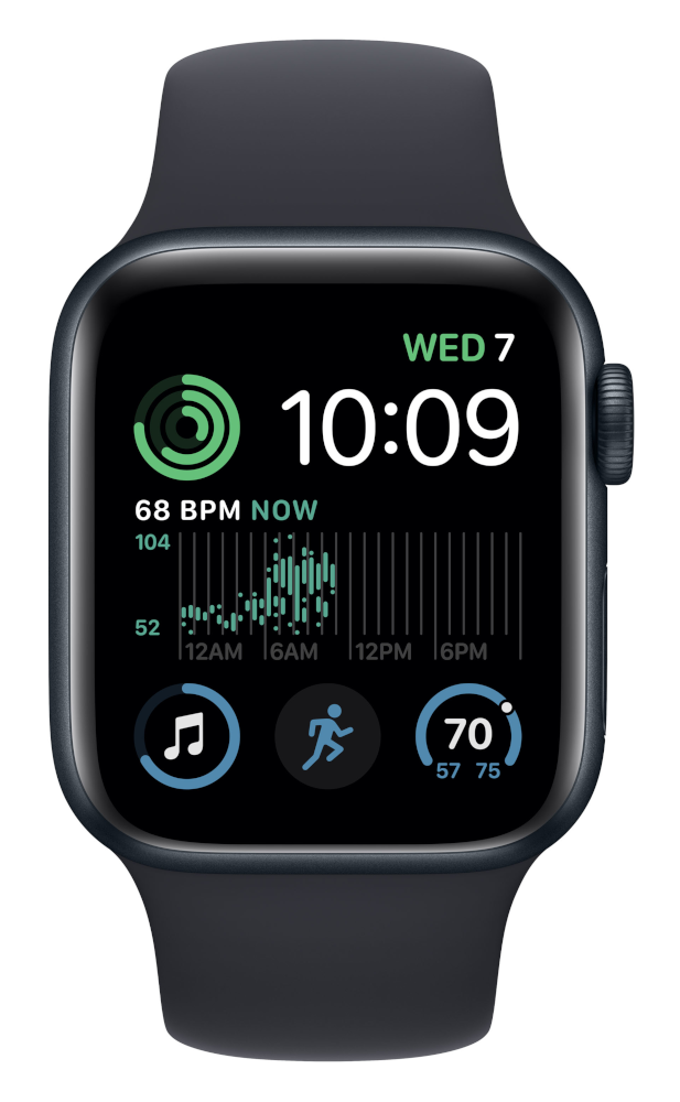 APPLE Watch SE (2nd generation) GPS + Cellular 40 mm Aluminium Midnight (MNPL3NF/A)