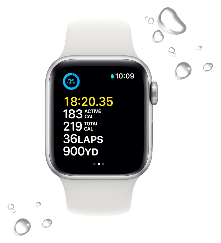 APPLE Watch SE (2nd generation) GPS + Cellular 44 mm Aluminium Silver (MNQ23NF/A)