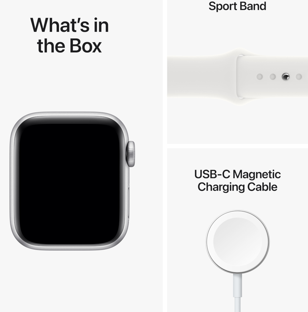 APPLE Watch SE (2nd generation) GPS + Cellular 44 mm Aluminium Silver (MNQ23NF/A)