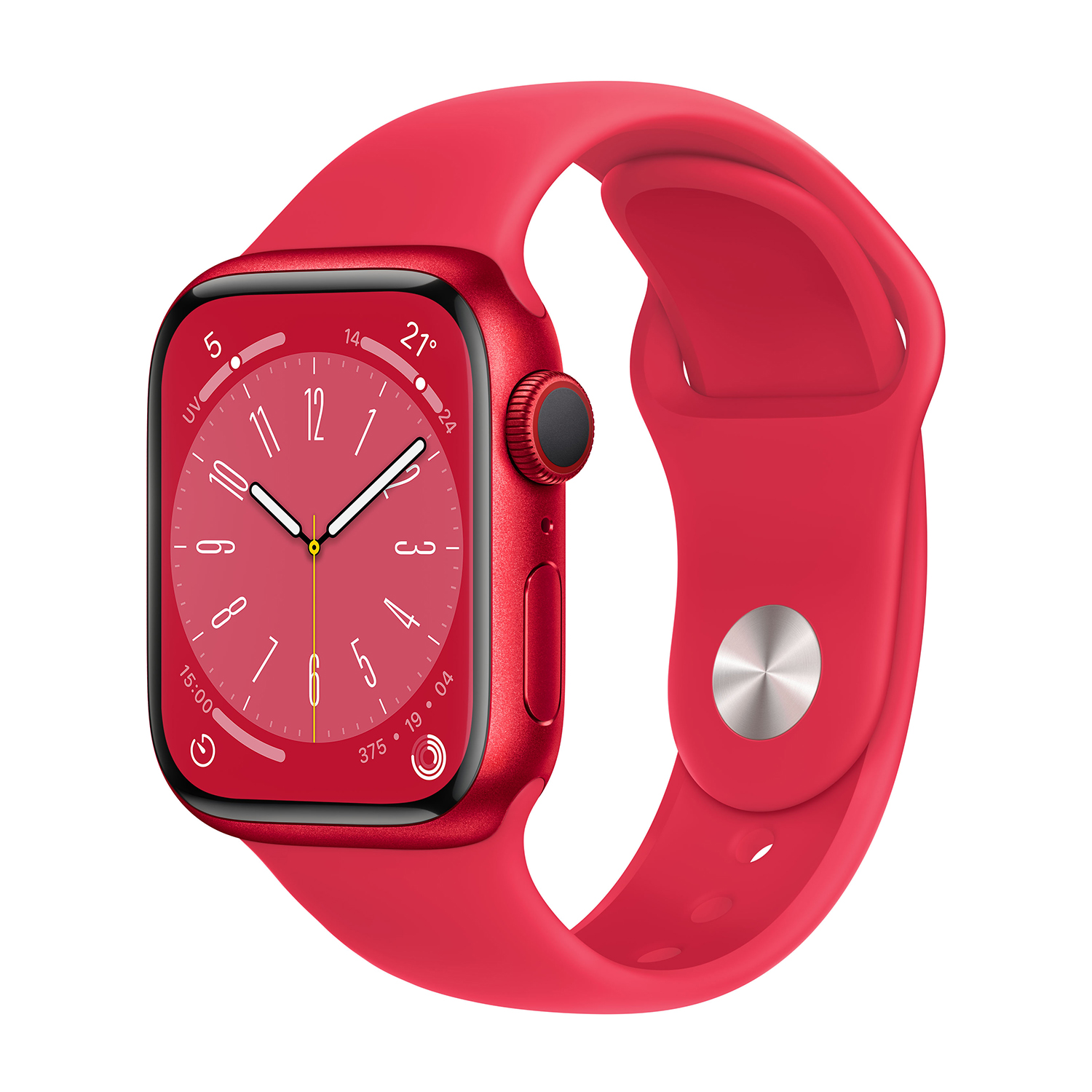 Apple Watch Series 8 GPS + Cellular 41mm Cassa in alluminio (Product)Red con Cinturino Sport - Regular