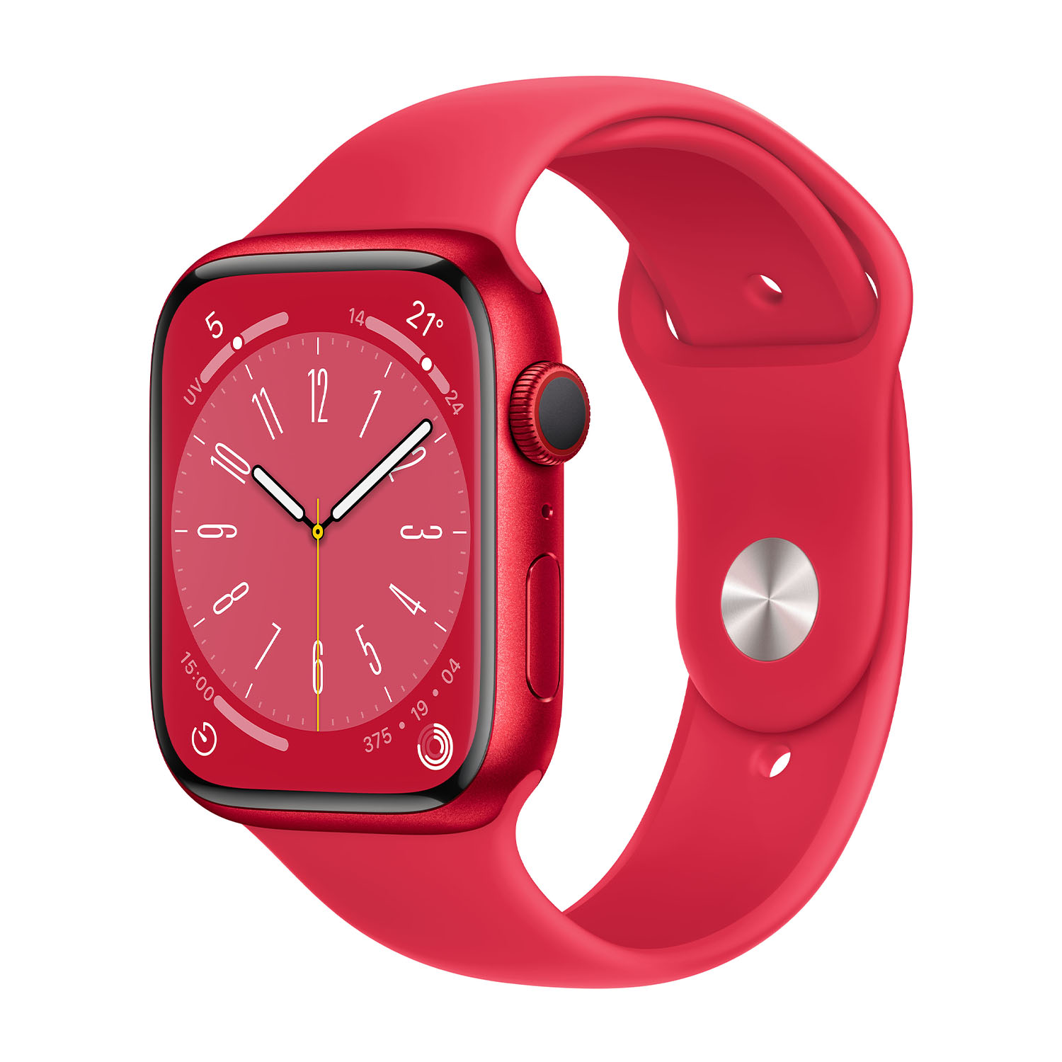 Apple Watch Series 8 GPS + Cellular 45mm Cassa in alluminio (Product)Red con Cinturino Sport - Regular