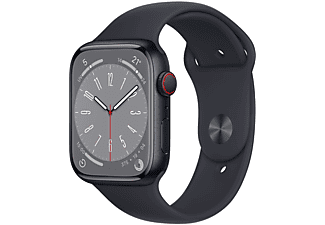 APPLE Watch Series 8 GPS + Cellular 45mm Cassa in alluminio color mezzanotte con Cinturino Sport Mezzanotte - Regular