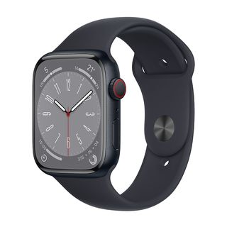 APPLE Watch Series 8 GPS + Cellular 45mm Cassa in alluminio color mezzanotte con Cinturino Sport Mezzanotte - Regular