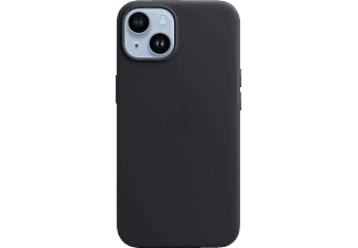 APPLE Leder Case mit MagSafe, Backcover, Apple, iPhone 14, Mitternacht