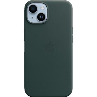 APPLE Leder Case mit MagSafe Backcover, für Apple iPhone 14, Waldgrün