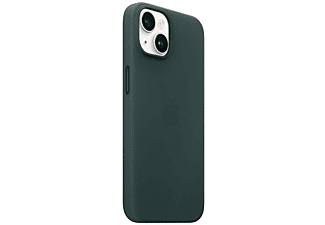 APPLE Leder Case mit MagSafe, Backcover, Apple, iPhone 14, Waldgrün