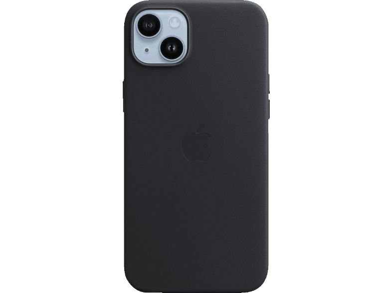 APPLE Leder Case mit MagSafe, Backcover, Plus, Apple, Mitternacht iPhone 14