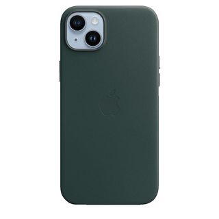 APPLE Leder Case mit MagSafe, Backcover, Apple, iPhone 14 Plus, Waldgrün
