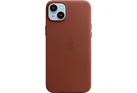 APPLE Leder Case mit MagSafe, Backcover, Apple, iPhone 14 Plus, Umbra