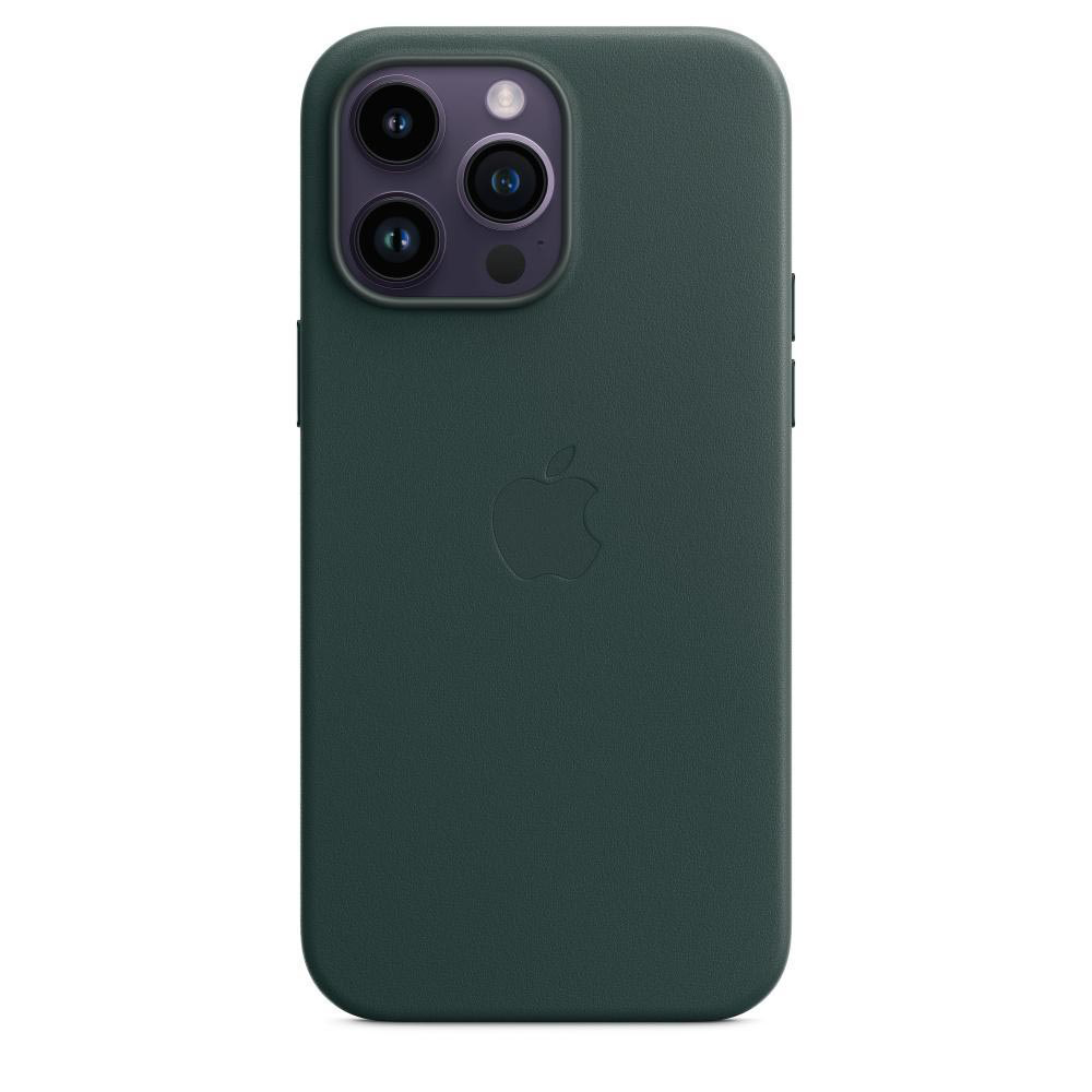 APPLE Leder Pro Apple, MagSafe, iPhone Waldgrün mit Case Max, Backcover, 14