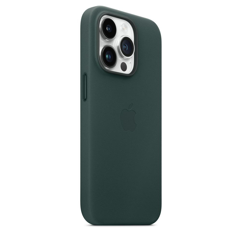 14 mit Waldgrün Apple, APPLE Leder MagSafe, Case Pro, Backcover, iPhone
